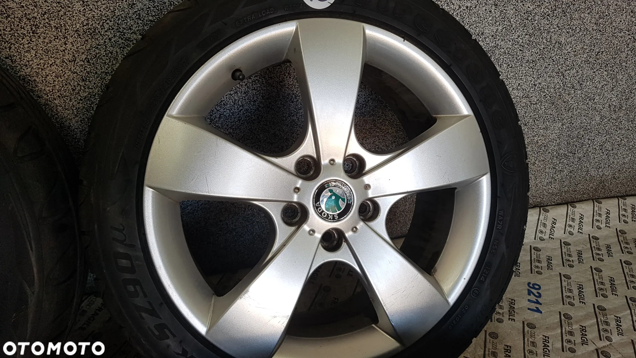 KOŁA SKODA OCTAVIA SUPERB  PASSAT GOLF  CADDY SEAT LEON 225/45R17 5x112 - 15