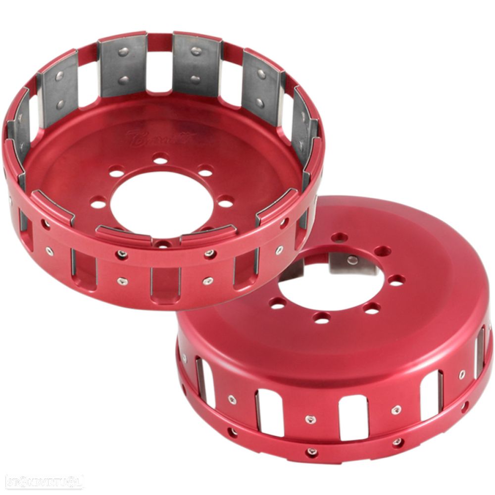 barnett cesto de embreagem ducati aluminium red 321-25-01812 - 1