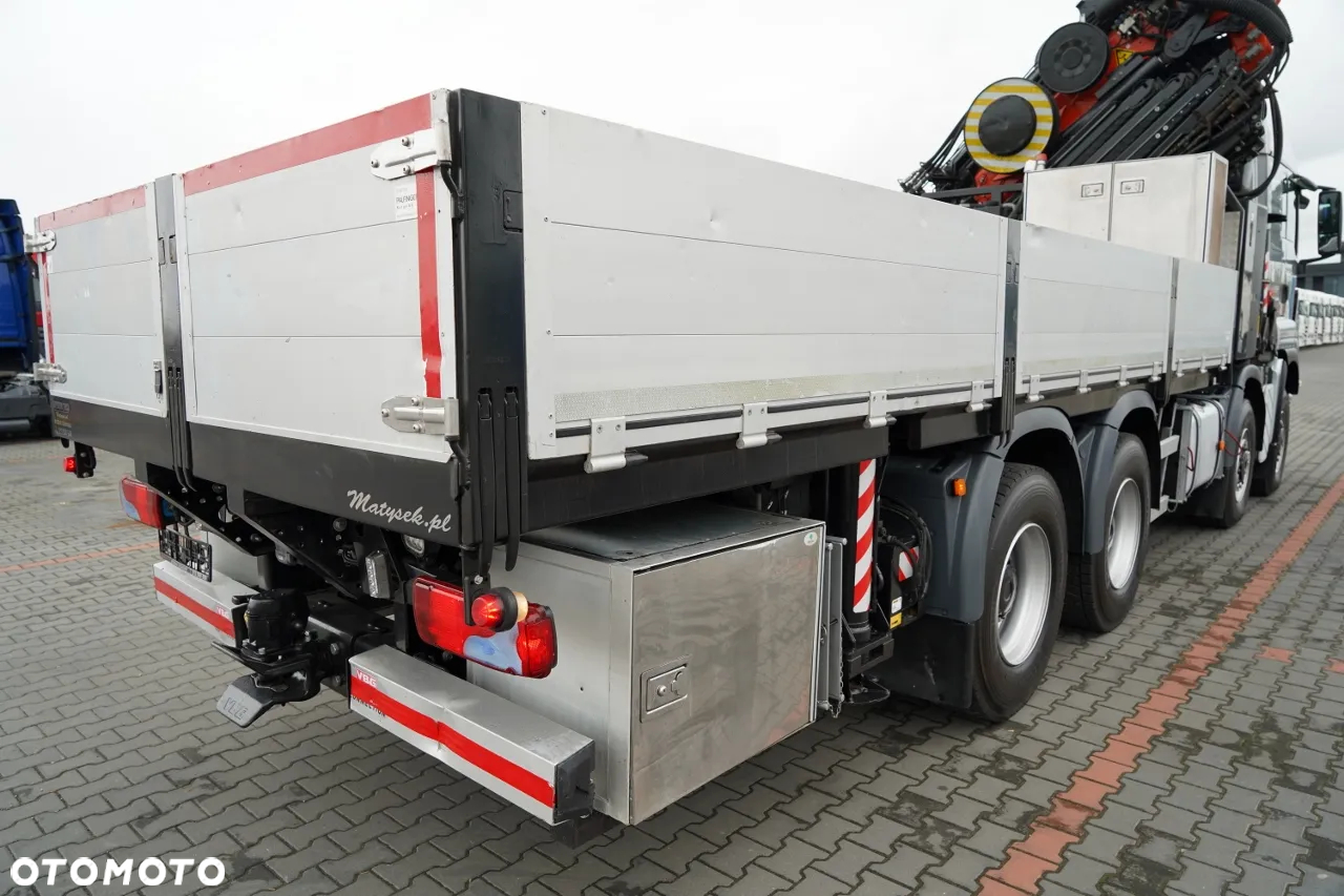MAN TGS 41.480 / 8X6 / SKRZYNIOWY + HDS PALFINGER PK 92002-SH F + FLY JIB 170 E / WYSIĘG 34 M / MAX UDŹWIG 26 000 KG / STEROWANIE RADIOWE / 5 PODPÓR / 7 FUNKCJI / FULL SERWIS MAN / FULL SERWIS PALFINGER - 15
