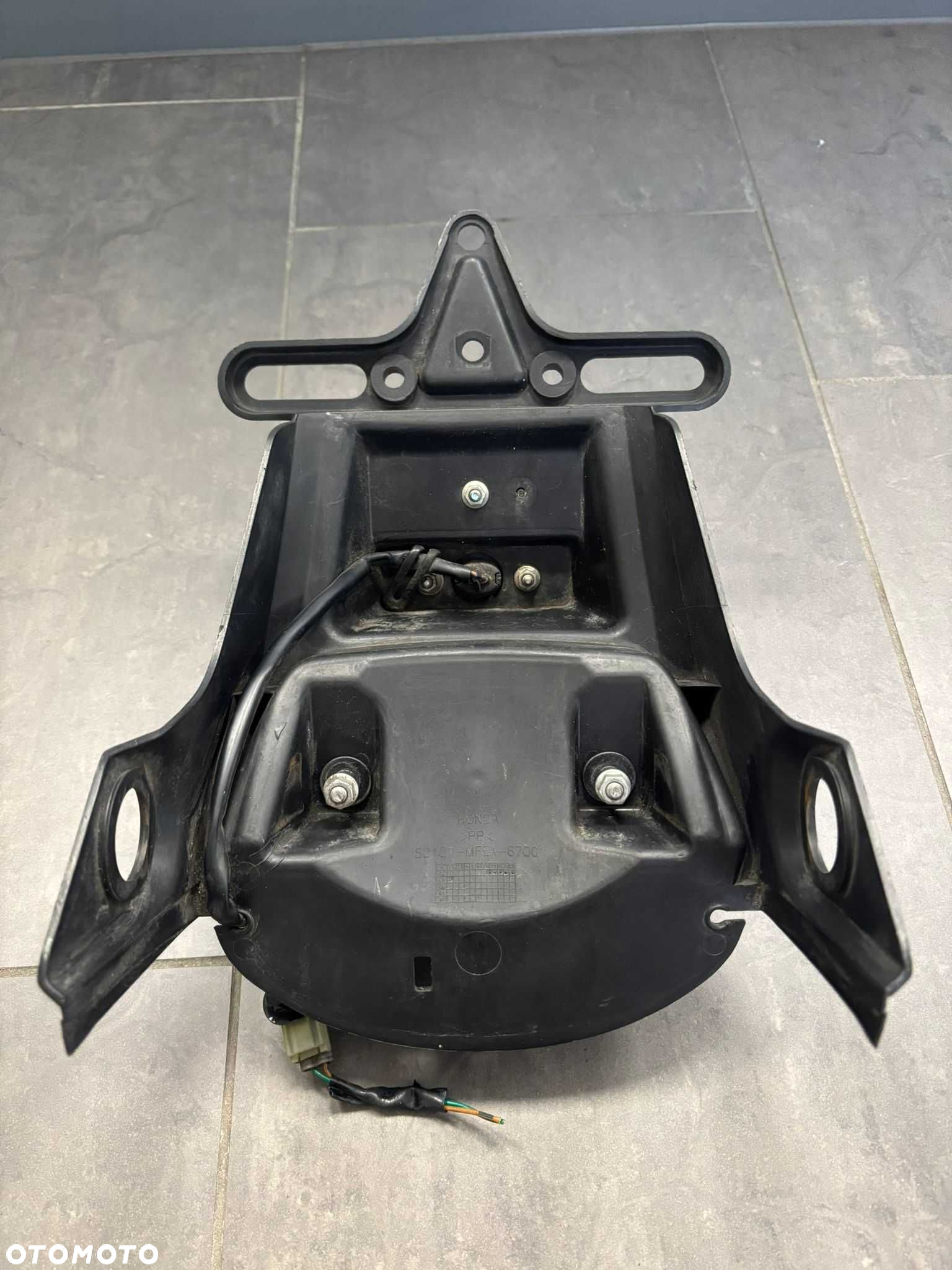 Mocowanie tablicy rejestracyjnej Uchwyt Lampa Tył Honda Shadow 750 - 6