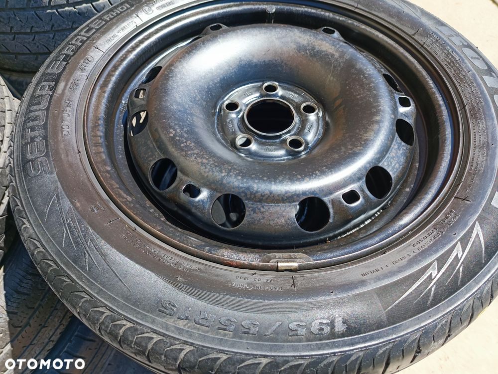 5x100 Felgi Stalowe Stal 15 Koła Letnie Lato SKODA FABIA PRAKTIK ROOMSTER RAPID SEAT IBIZA CORDOBA TOLEDO IV 4 VW FOX POLO Legnica ALU-RAD 195/55 5mm - 2