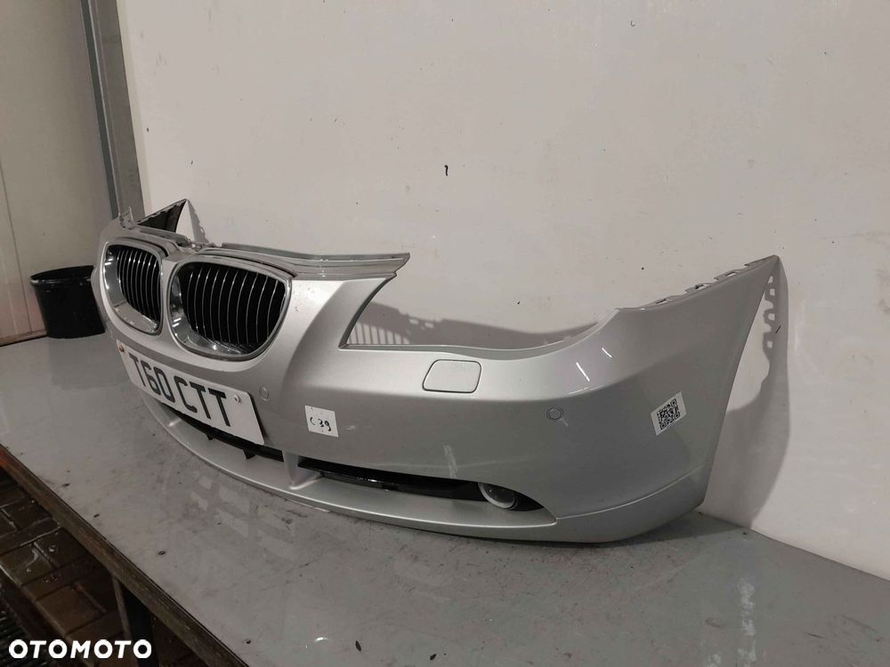 ^ ZDERZAK PRZÓD PRZEDNI DO BMW SERII 5 E60/E61 PDC SPRYSKIWACZE LAMP XENON TITANSILBER SREBRNY HALOGENY - 3