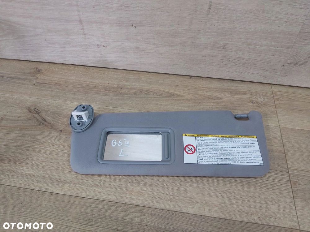 LEXUS GS III 300 350 450h osłona przeciwsłoneczna LEWA daszek słoneczko - 1