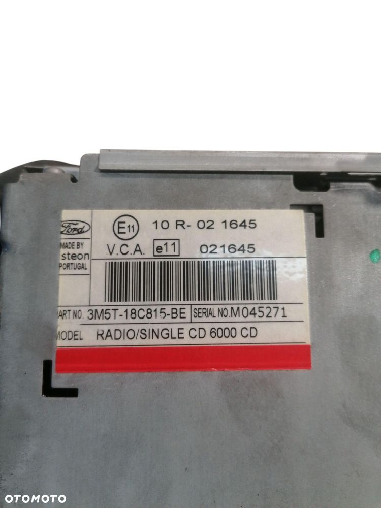 RADIO CD FORD FOCUS MK2 3M5T-18C815-BE - 3