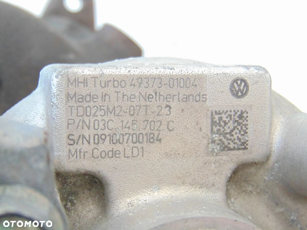 Turbina turbosprężarka 03C145702C VW Volkswagen Golf V Touran I Passat B6 Scirocco Tiguan I CAX benzyna 1.4 TSI - 2