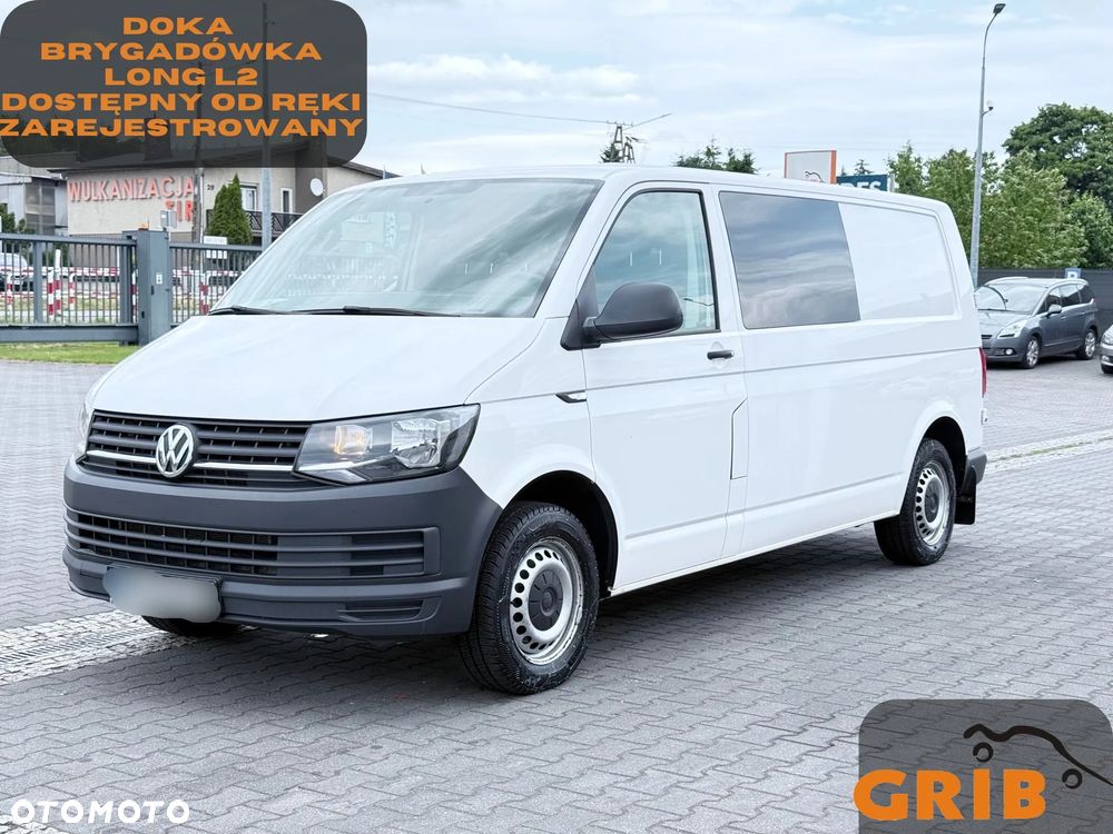 Volkswagen Transporter T6 Long L2 Brygadówka Doka 6-miejsc Zarejestrowany w PL - 1