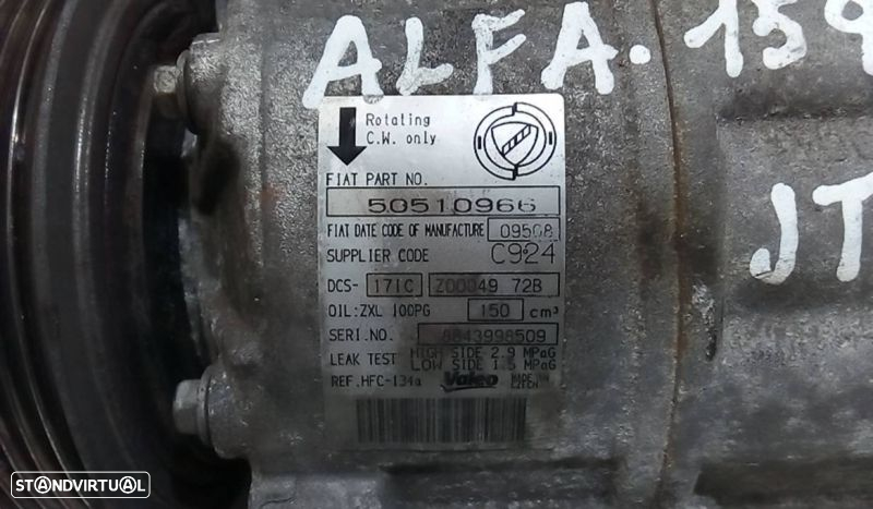 Compressor Do Ar Condicionado Alfa Romeo 159 Sportwagon (939_) - 2