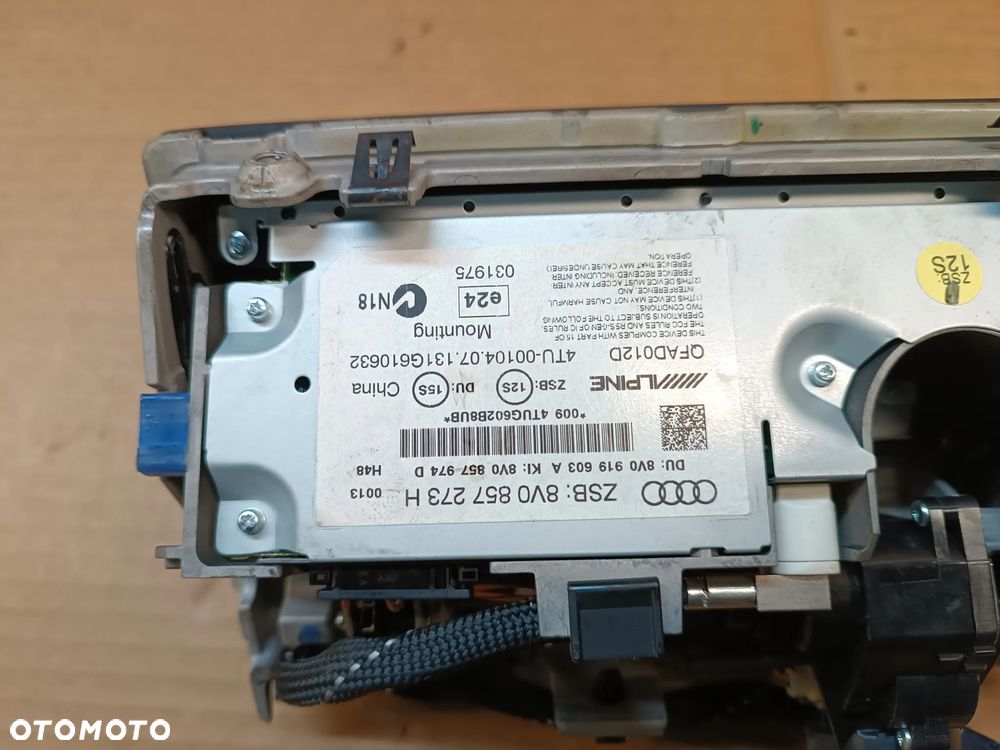 EKRAN WYŚWIETLACZ 8V0857273H AUDI A3 8V - 5