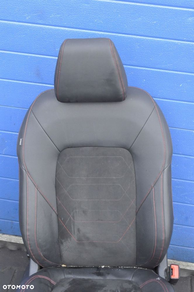 FORD FIESTA MK8 5D PRZEKŁADKA WNĘTRZA FOTELE KANAPA PÓŁSKÓRA ALCANTARA - 8