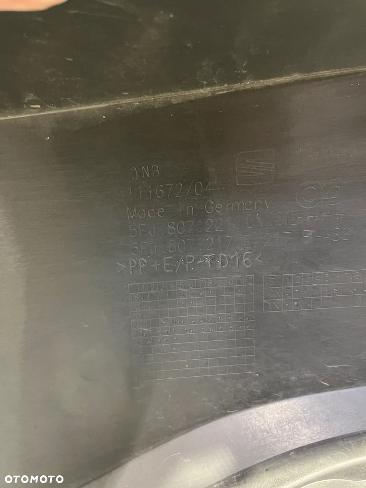 ZDERZAK PRZÓD PRZEDNI SEAT TARRACO 6PDC 5FJ807221D,5FJ807217E - 8