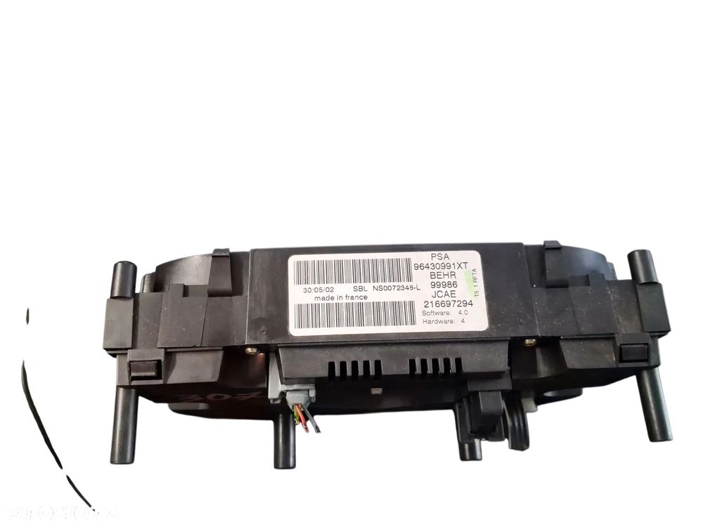 Panel Klimatyzacji nawiewu PEUGEOT 307 96430991XT - 2