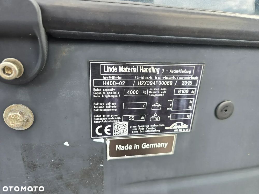 Linde H40/Przesuw Boczny/Diesel/udźwig 4000kg - 17