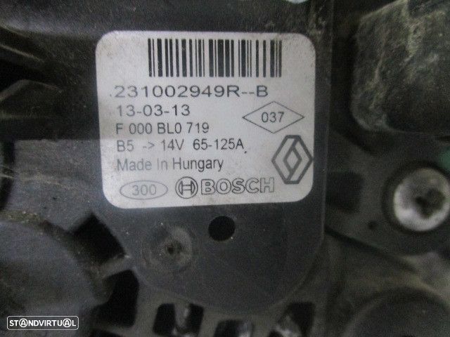 Alternador 231002949RB DACIA SANDERO II FASE 1 2013 1.5DCI 90CV 5P AZUL BOSCH - 5
