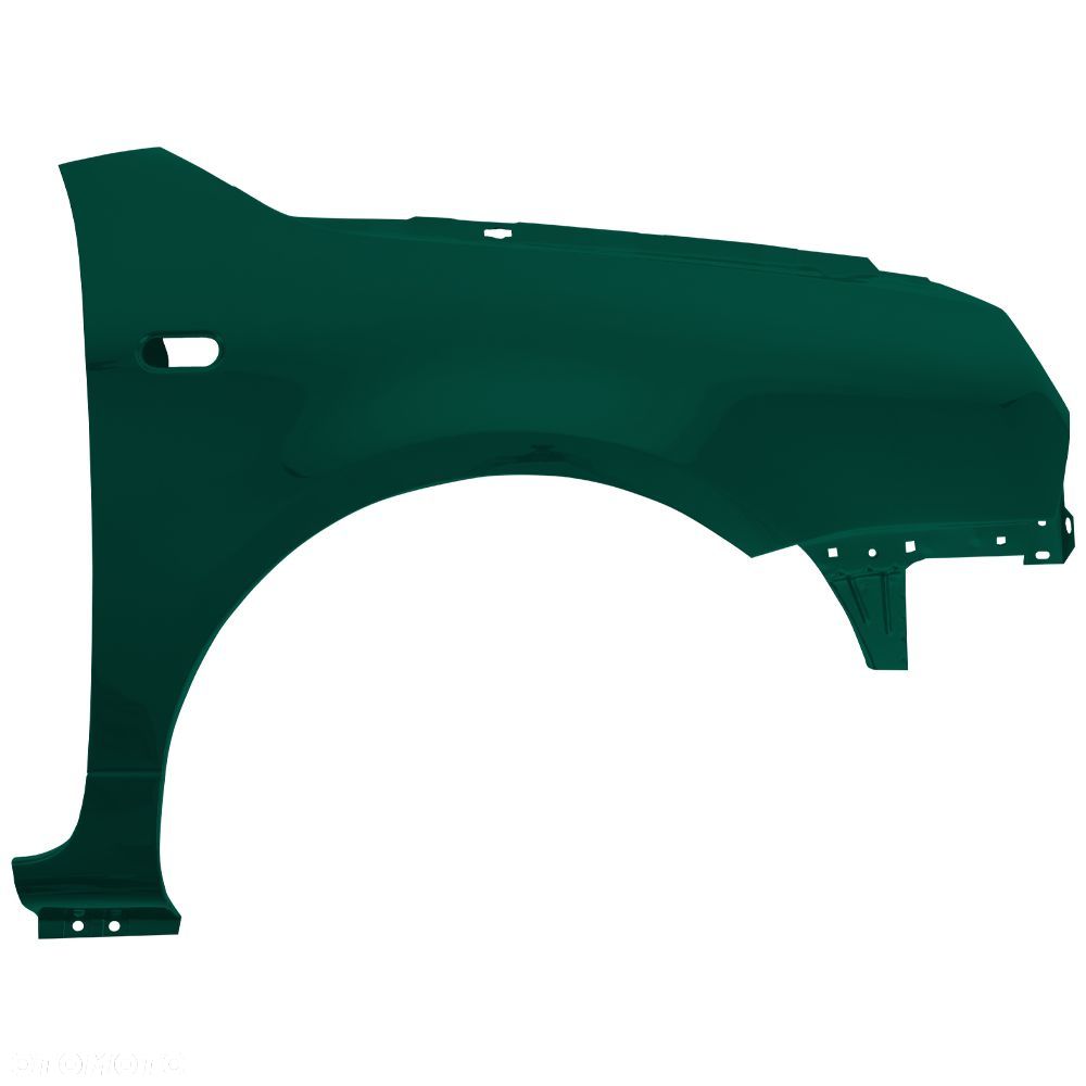 BLU Błotnik Volkswagen VW LUPO LA6N Prawy Przód Zielony 1998-2005 TaftGrün - 2