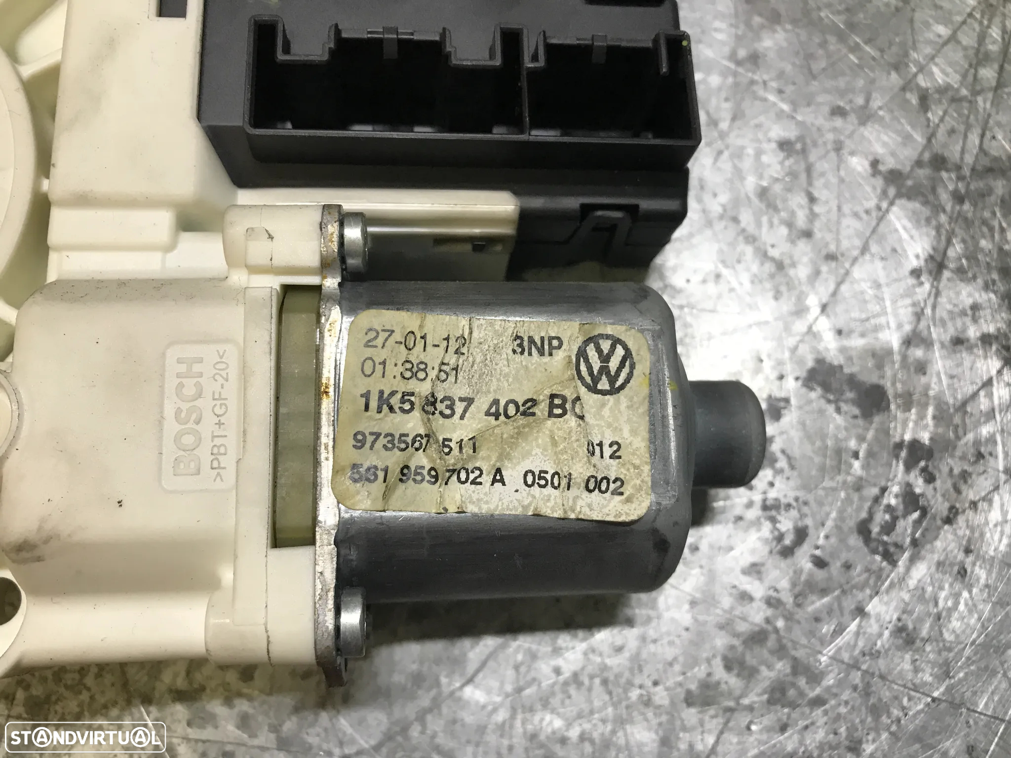MOTOR DO ELEVADOR DE VIDRO VOLKSWAGEN GOLF VI - FRENTE ESQUERDO / FRENTE DIREITO TRÁS / ESQUERDO / TRÁS DIREITO - 3