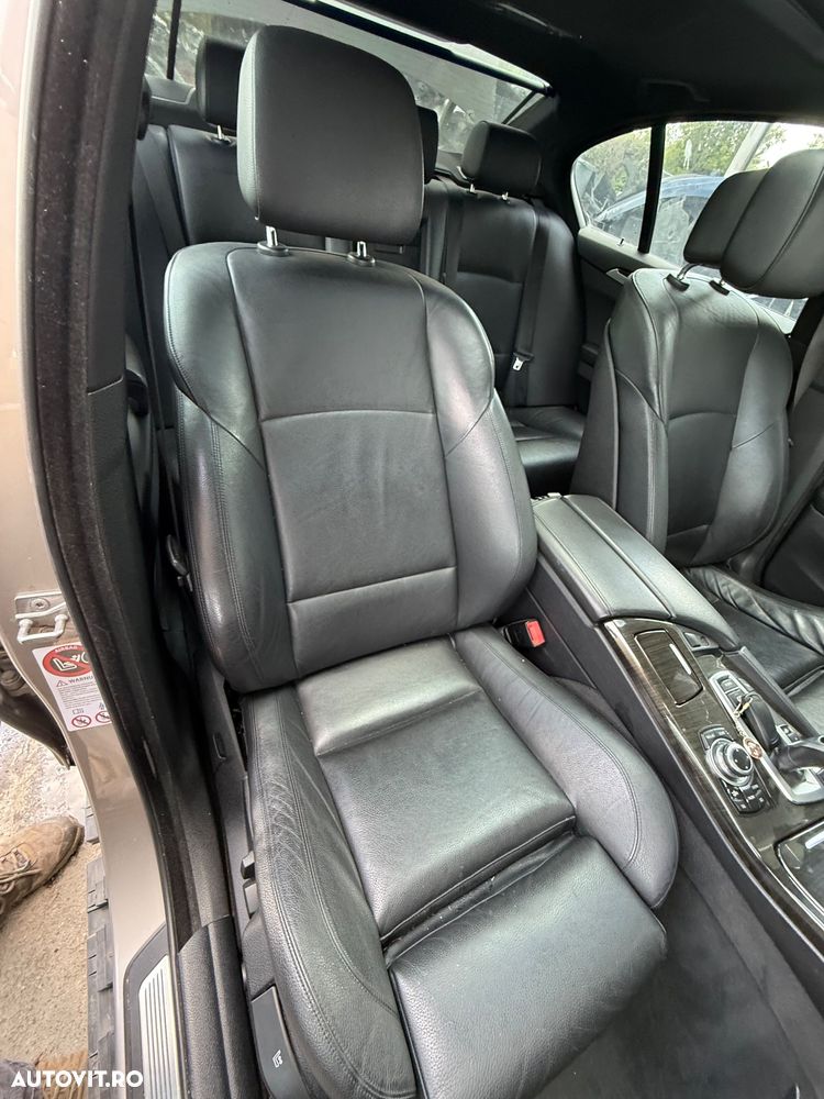 Interior Piele Neagră BMW Seria 5 F10 / F11 - Scaune Sport LHD (520d 530d 535d) MP Mpachet pachet M dezmembrări 535d 313 model M - 3