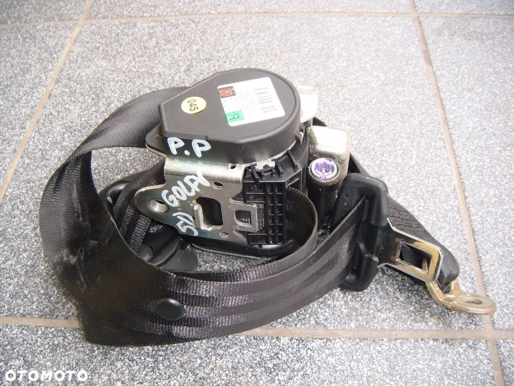 vw golf V 5d napinacz- pas bezpieczeństwa lewy przód 1k4857706 - 1