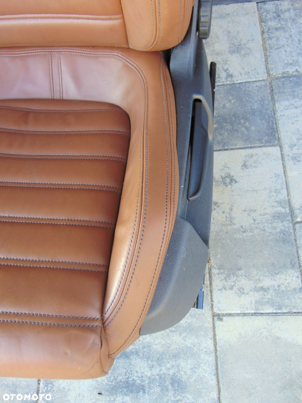 KPL FOTELE KANAPA TAPICERKA SKÓRA VW PASSAT CC RUDE ŁADNE GRZANE - 8