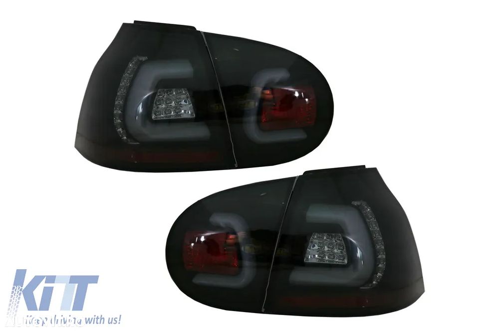 Stopuri cu LED compatibil cu VW Golf V 5 (2004-2009) Negru Fumuriu Stil Urban - 3