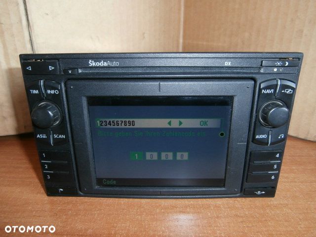 NAWIGACJA SKODA OCTAVIA I SUPERB 1U0035191B MFD KOD PIN KPL. PASSAT B5 GOLF IV BORA - 1