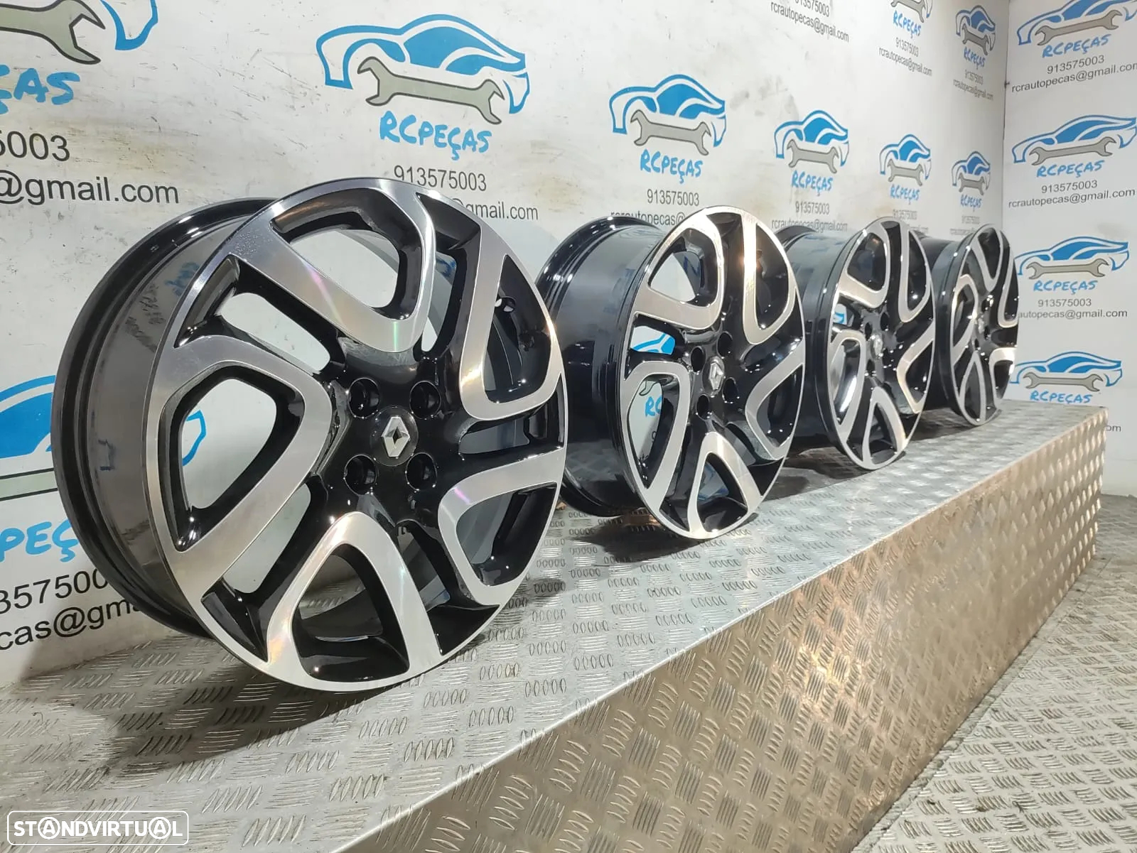 Jantes 17 originais novas Renault Captur fase 1 6,5J ET40 4x100 - 12