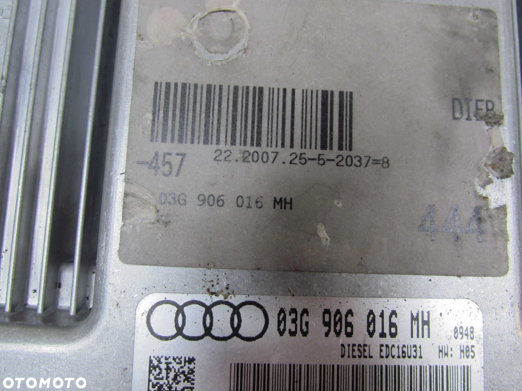 VW AUDI SEAT SKODA 2.0 TDI KOMPUTER STEROWNIK SILNIKA 03G906016MH 0281014261 - 5