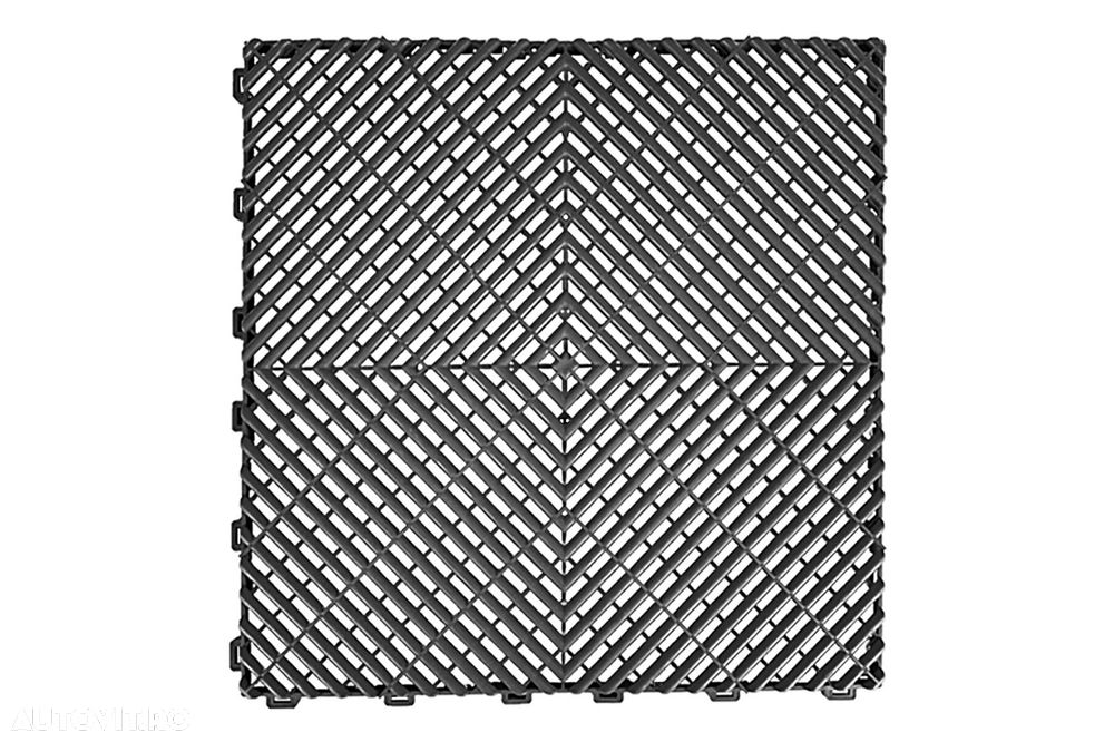Pardoseala Modulara Ventilata pentru Garaj Depozit Gri Inchis - 1