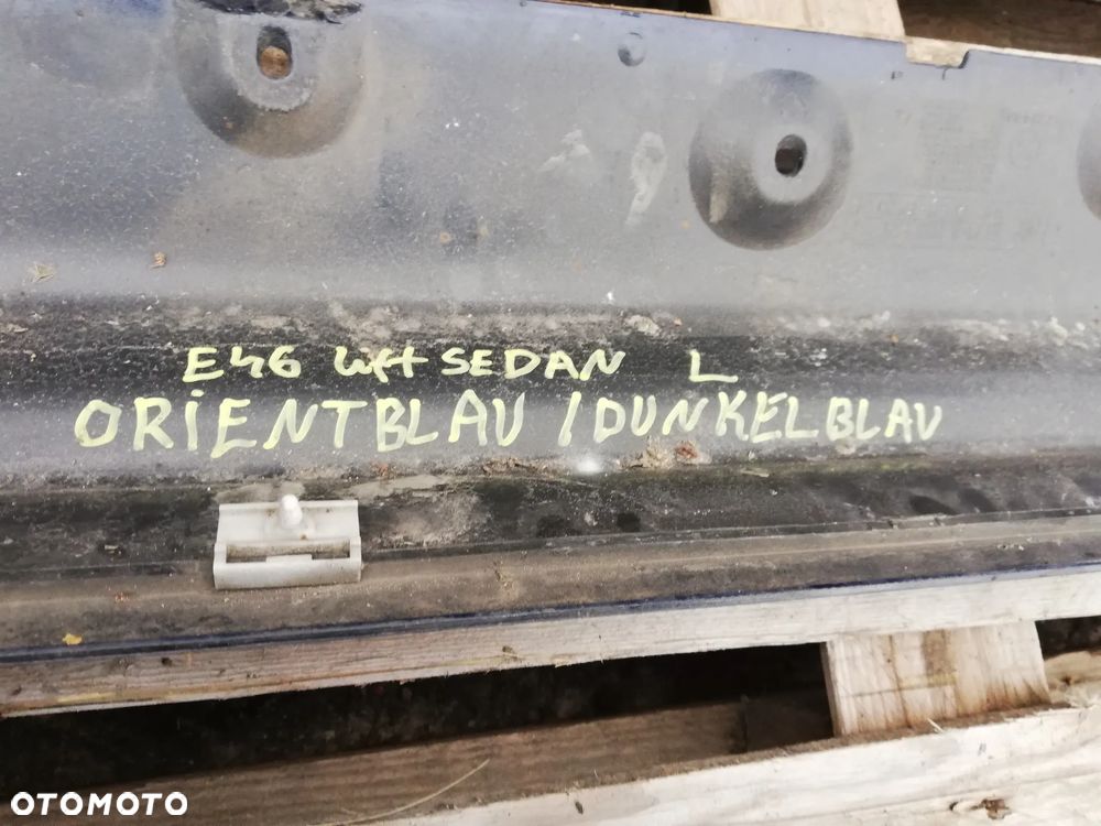 BMW E46 sedan lift listwa zew progowa lewa prawa Orientblau - 6