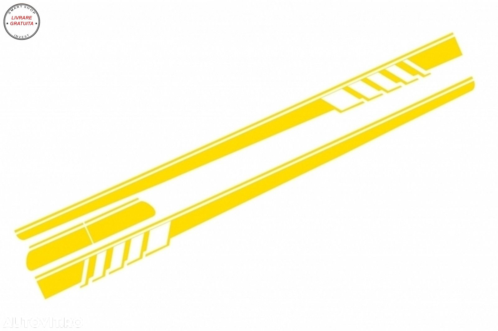 Set Stickere Capota/Plafon/Portbagaj si Laterale Galben Mat Mercedes C205 Coupe A2- livrare gratuita - 4