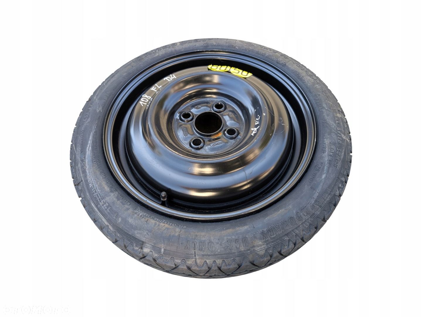KOŁO DOJAZDOWE ZAPASOWE 15 PEUGEOT 108 2014-2022 4X100 4J ET39 - 1