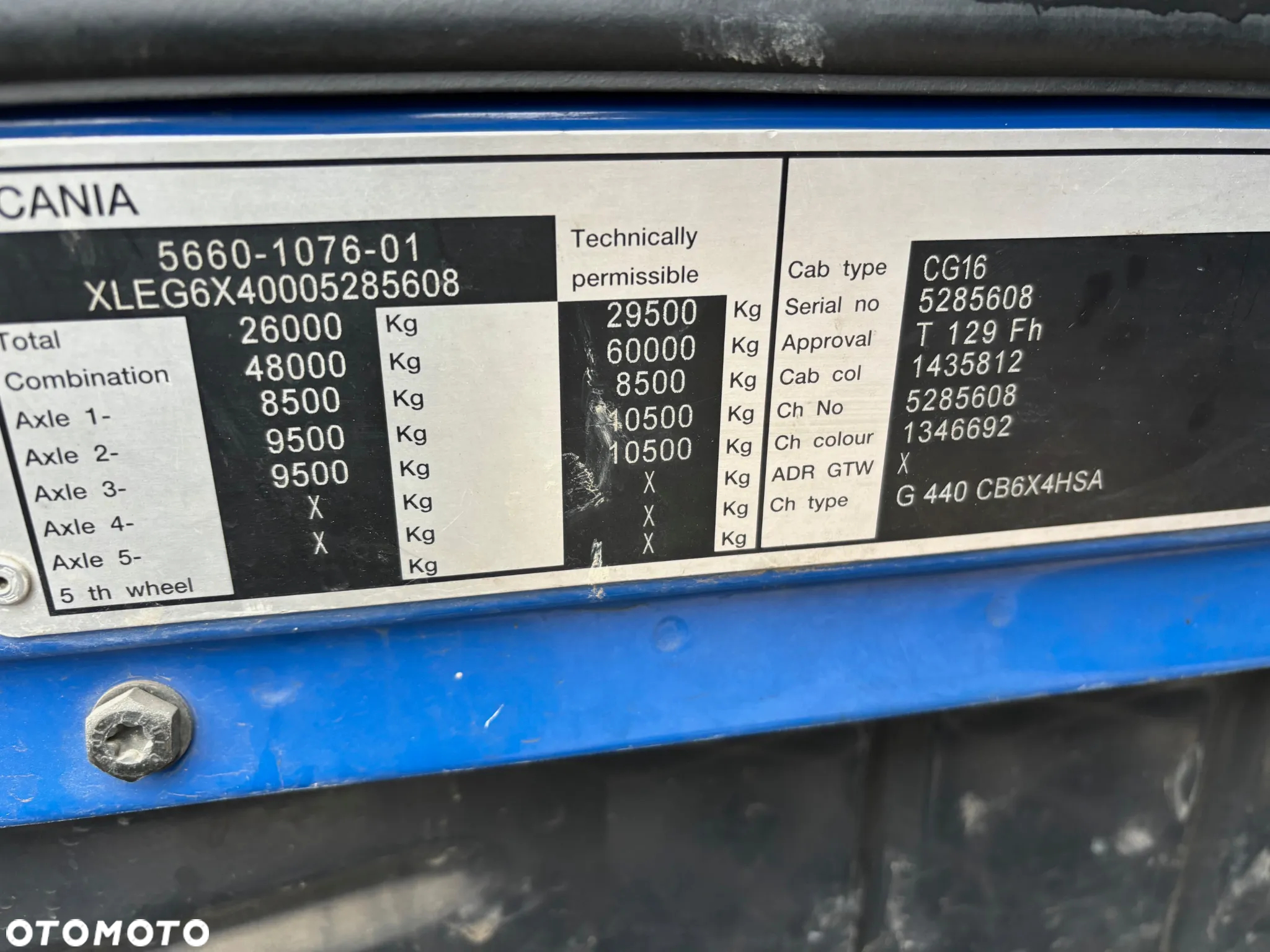 Scania G440 Palfinger 33002 / Skrzynia 6,5 m / 6x4 / - 10