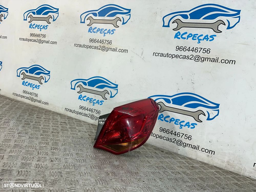 .Conjunto Farolins Led Tras Traseiro Direito Esquerdo Original GM Opel Astra J 13306460 13306459 2009 - 2015 - 8