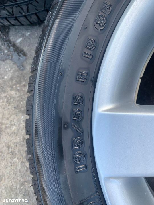 Vand set de Jante cu cauciuc Volkswagen Polo 9N, 2001-2009, 195/55 R15,  6Q0601025R - 2