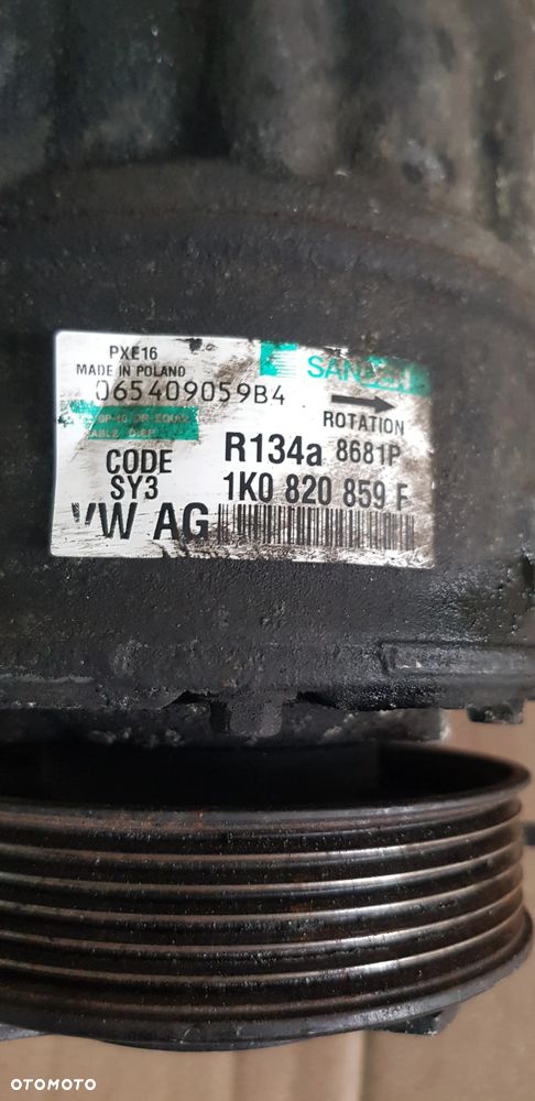 Kompresor klimatyzacji 1K0820859F Vw Passat Golf Caddy Touran Altea Toledo Seat Skoda Octavia II - 2