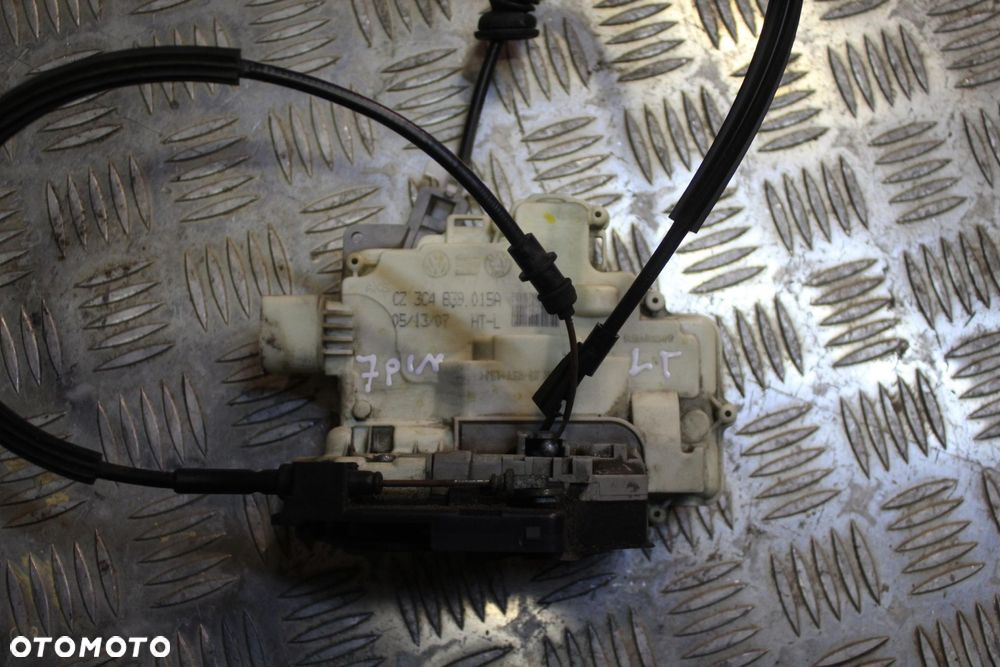 ZAMEK DRZWI LEWY TYŁ 7 PIN VW PASSAT B6 3C4839015A - 2