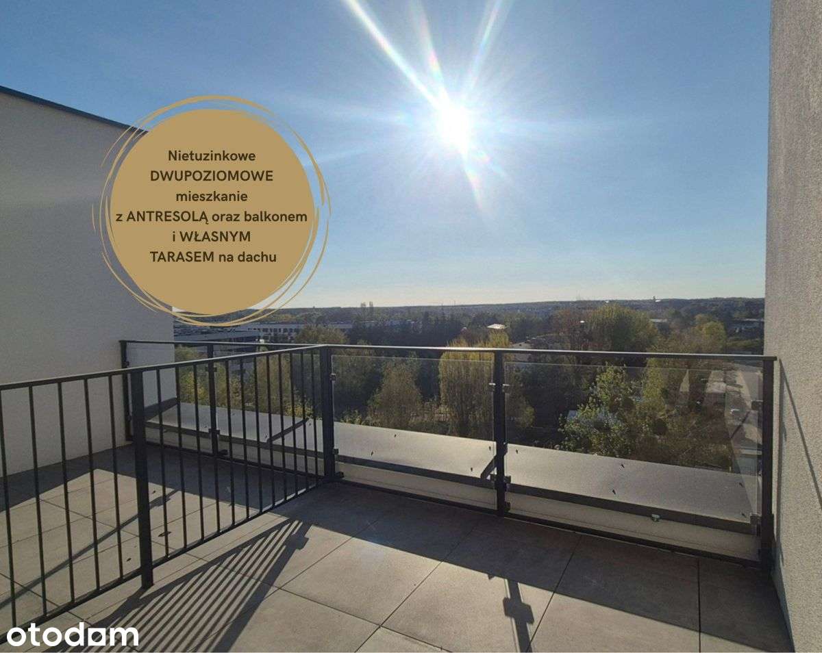 Dwupoziomowe z tarasem na dachu 32 m2 + balkon❗️