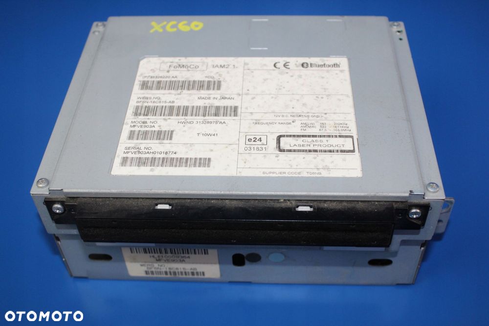 VOLVO XC60 S60 V60 S80 CZYTNIK PŁYT CD RADIO - 1
