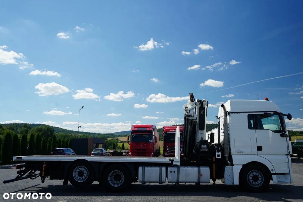 MAN TGX 18.440 / 6x2 / PLATFORMA - 6,3 M / HDS HIAB 422 E-6 HIDUO / MAX UDŹWIG: 12 000 KG / MAX WYSUW: 16,5 M / PILOT / - 13