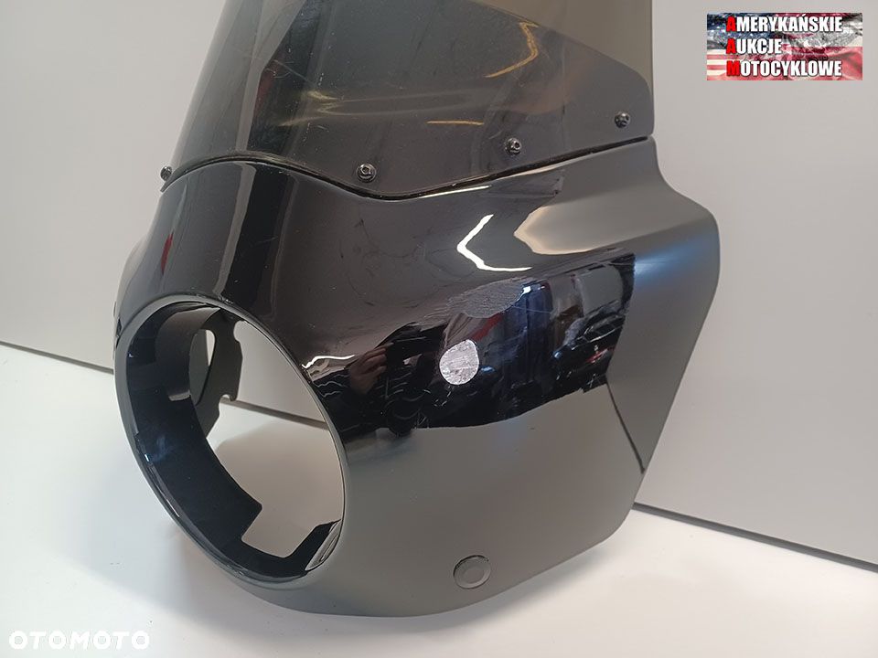 Owiewka, czarna, wysoka dla Harley Davidson Dyna Street Bob FXDB Low Rider FXDL - 3