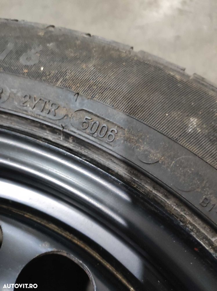 Roata rezerva noua Dunlop 215/55r16 5x112 volkswagen vw - 5