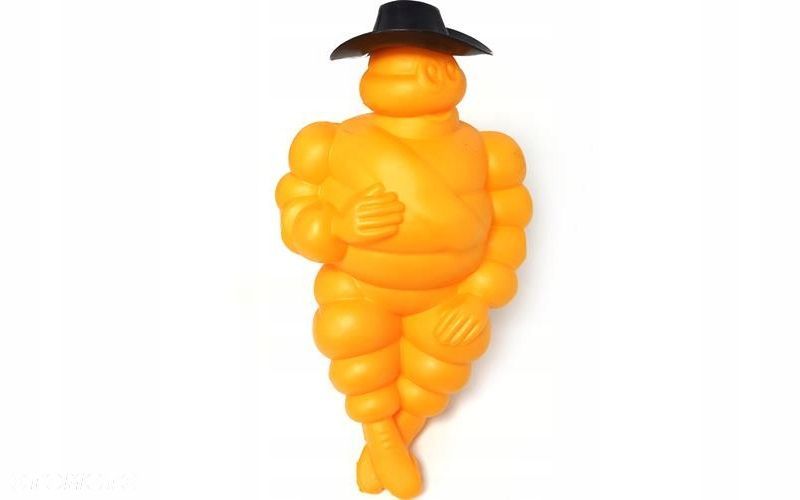 figurka ozdobna ludzik żółta 47 cm lampa obrysowa man daf scania mercedes - 1