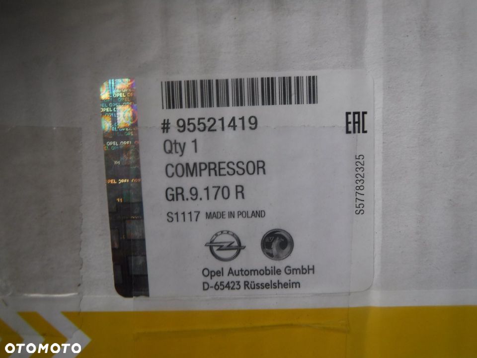 nowy OE kompresor klimatyzacji astra g h ii iii zafira a b opel - 2