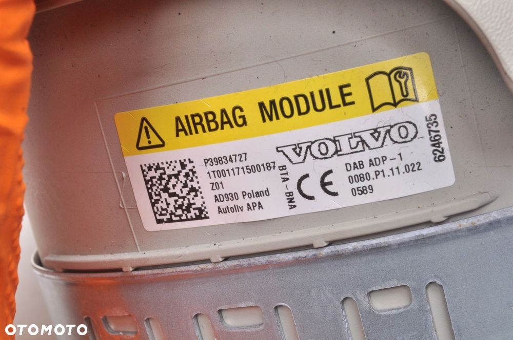 VOLVO S90 V90 II XC60 II PODUSZKA POWIETRZNA KIEROWCY AIRBAG P39834727 - 5