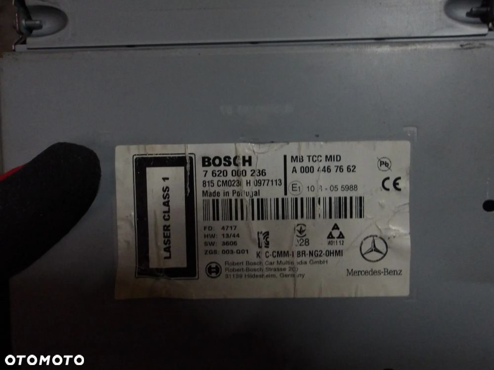 RADIO MERCEDES ACTROS MP4 A0004467662 7620000236 - 2