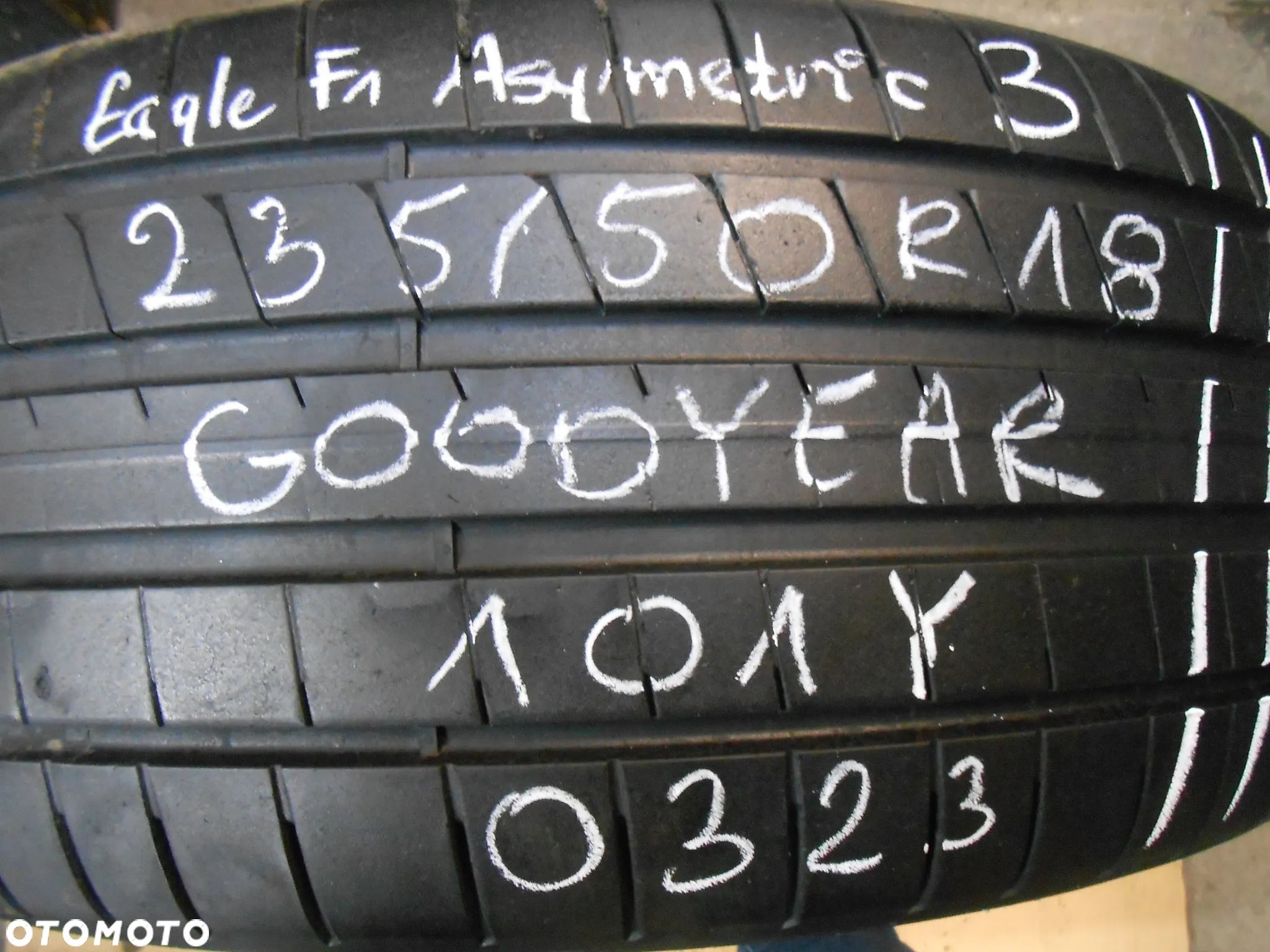 OPONA POJEDYNKA 235/50R18 GOODYEAR EAGLE F1 ASYMMETRIC 3  DOT 0323 7.3MM - 1