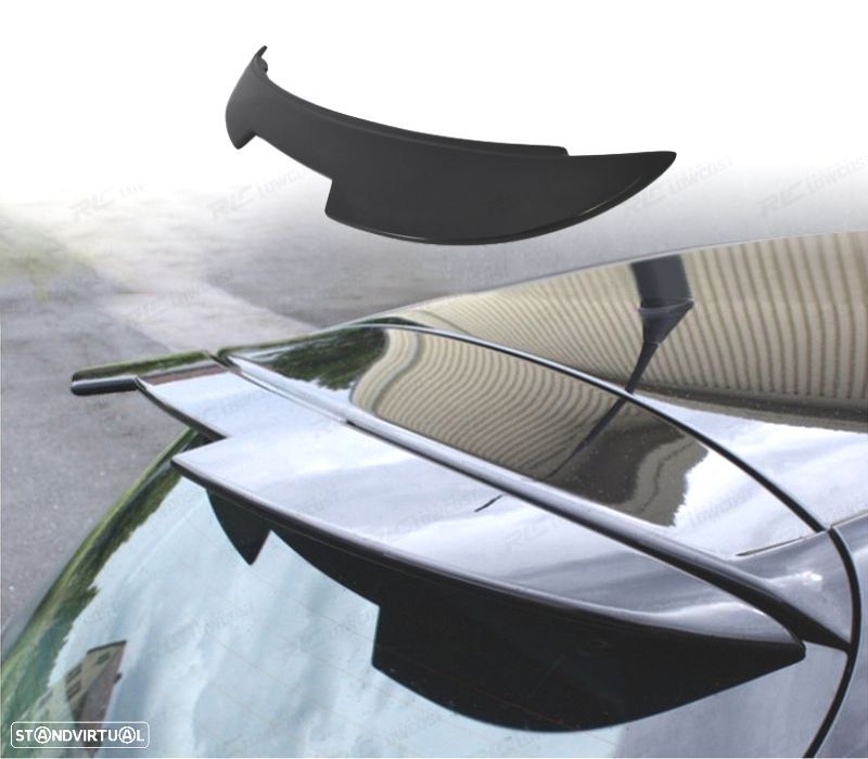 AILERON SPOILER SEAT LEON II 09-12 LOOK CUPRA PRETO BRILHANTE - 1