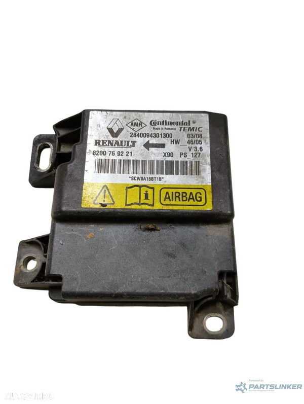 Calculator airbag  DACIA LOGAN LS_ 2004 - > 8200769221