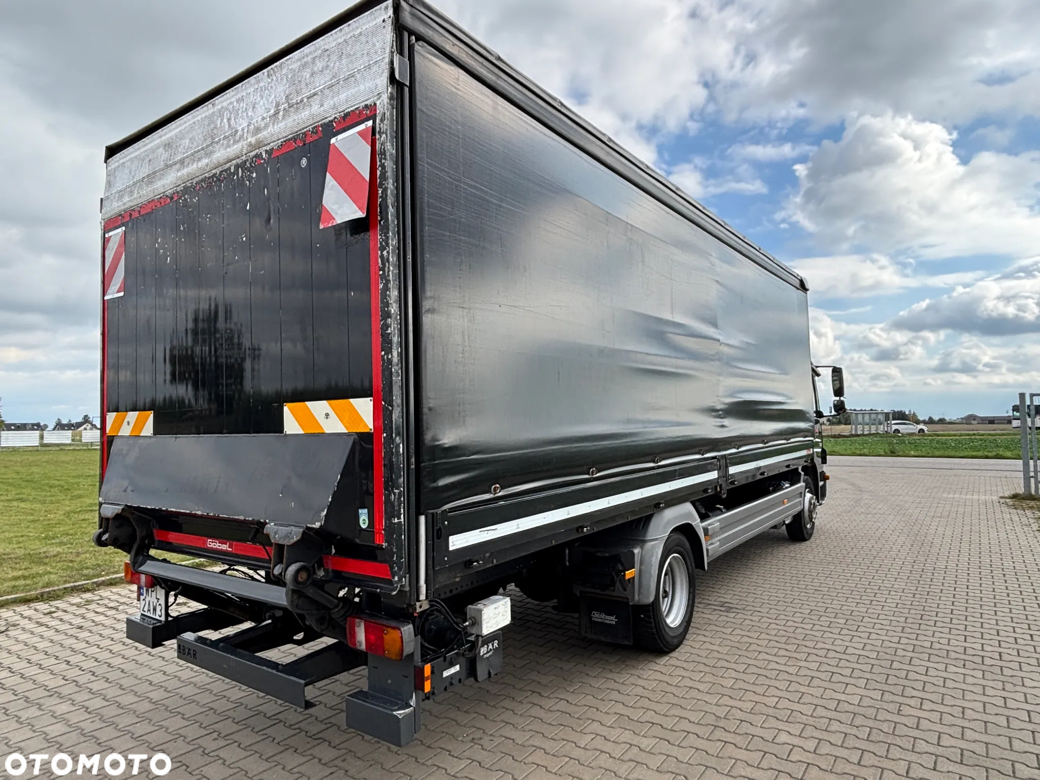 Mercedes-Benz ATEGO 1224 firanka, plandeka, burty aluminiowe, winda, do zabudowy (laweta, kontener, izoterma, wywrotka) - 10