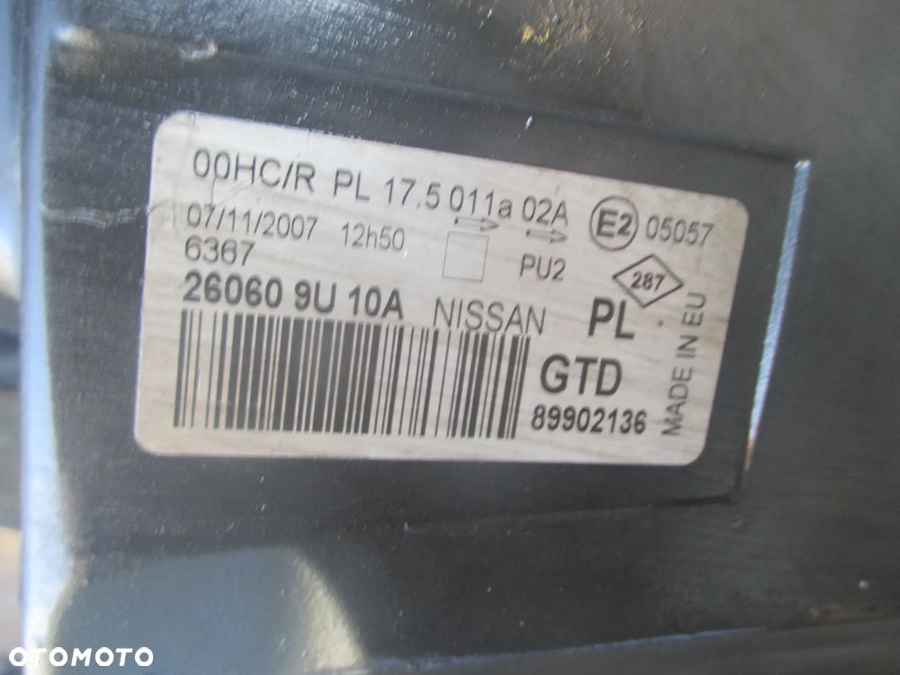 Lampa LEWA  Nissan Note E11 Valeo Europa - 3