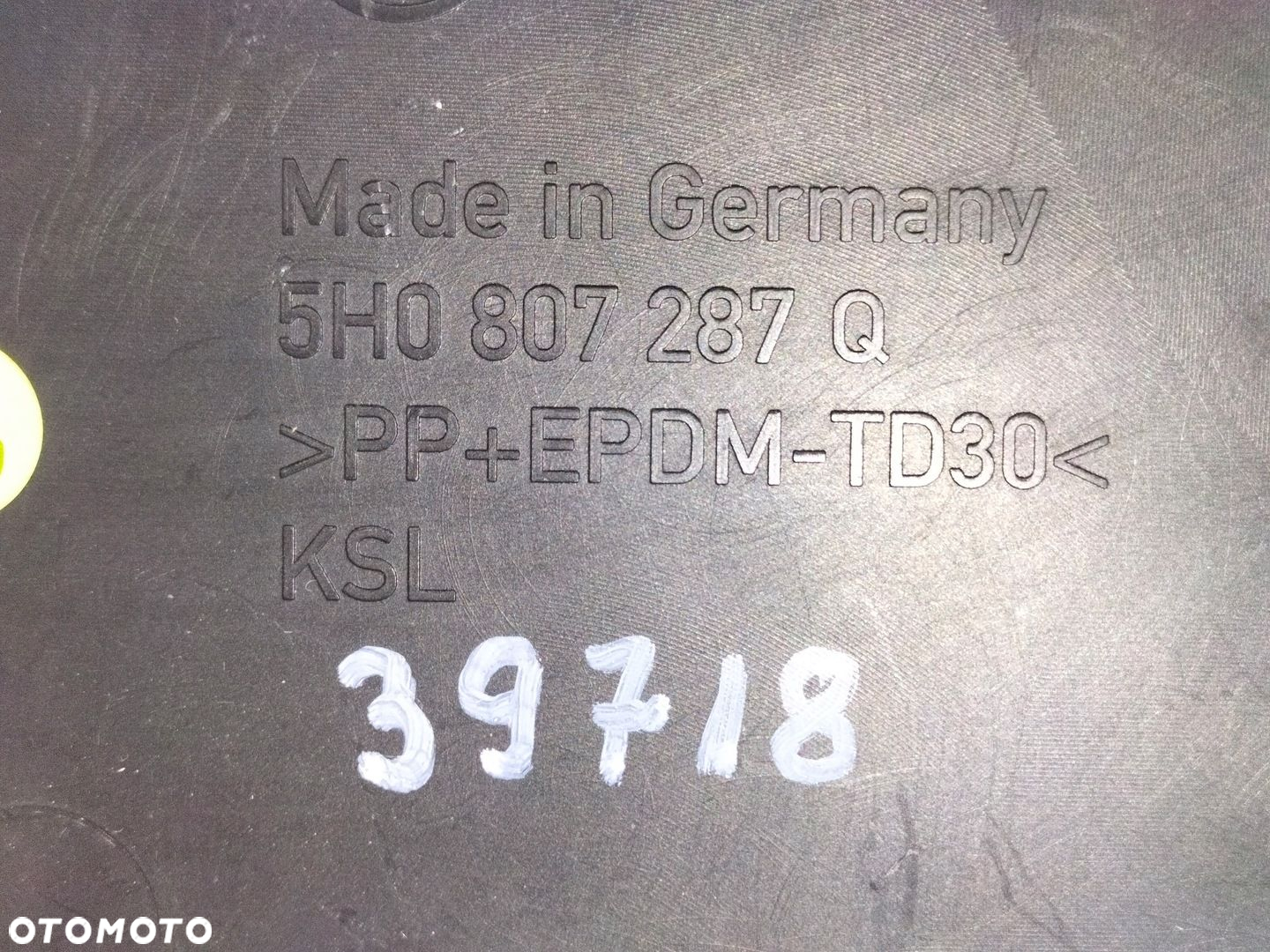 Podkładka pod tablicę rejestracyjną przód VW GOLF 8 VIII LIFT 24- USA - 5